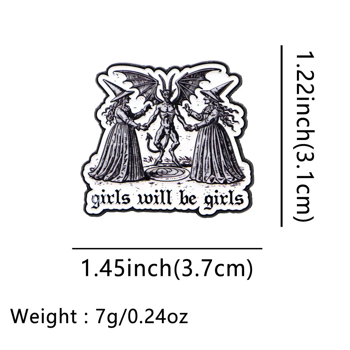 Feminism Enamel Pin Funny Witch Brooch Pines Lapel Pins Badge on Backpack Clothing Accessories Fashion Jewelry Friends