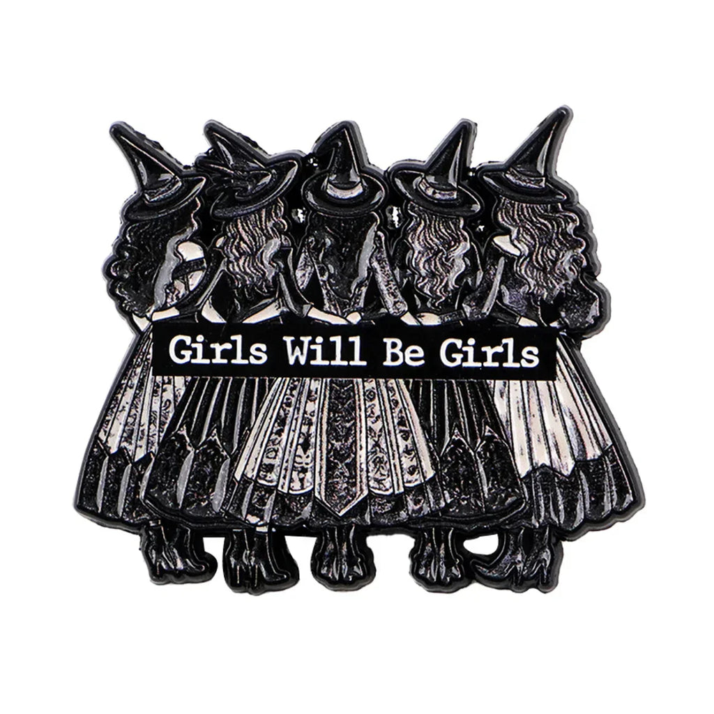 Witch Enamel Pin Cute Girls Quote Brooch Pines Lapel Pins Feminism Badge Clothing Accessories Fashion Jewelry Friends