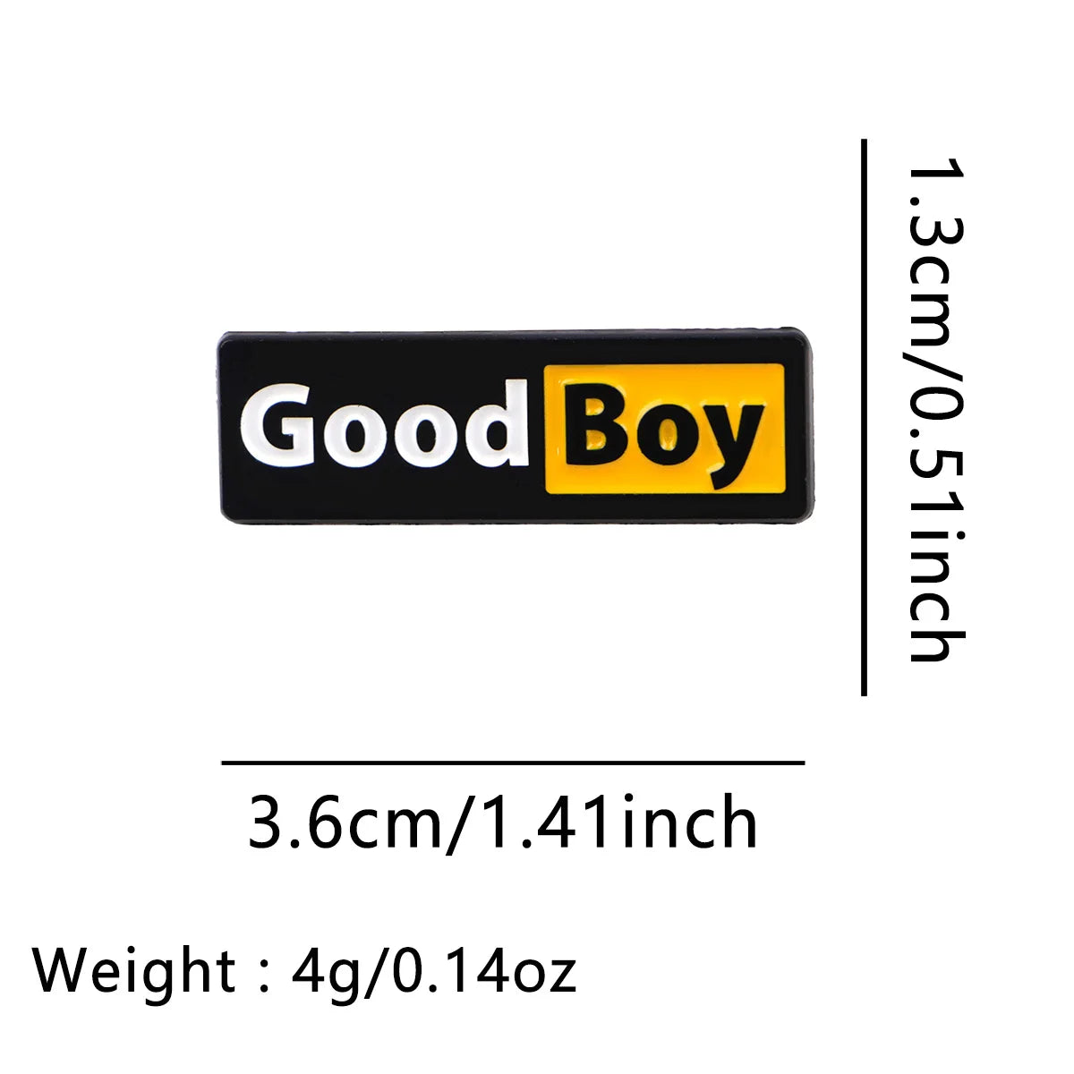 ’GOOD BOY’ Enamel Pin Cute Cartoon Brooch Pines Lapel Pins Badge on Backpack Clothing Accessories Funny Jewelry Friends