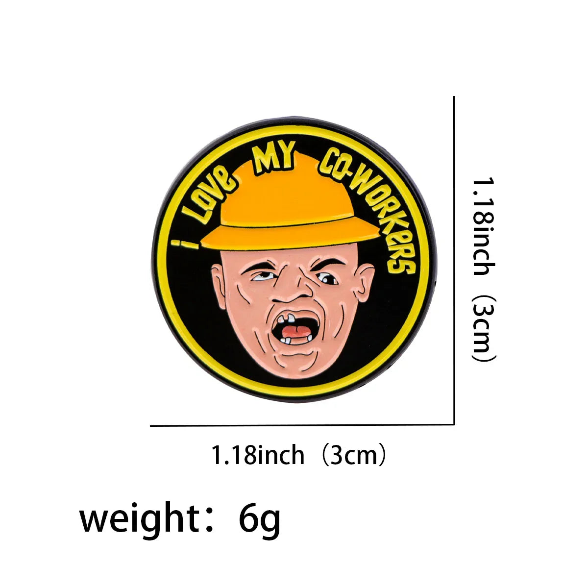 Goonies Sloth I Love My Co Workers Enamel Pin 1