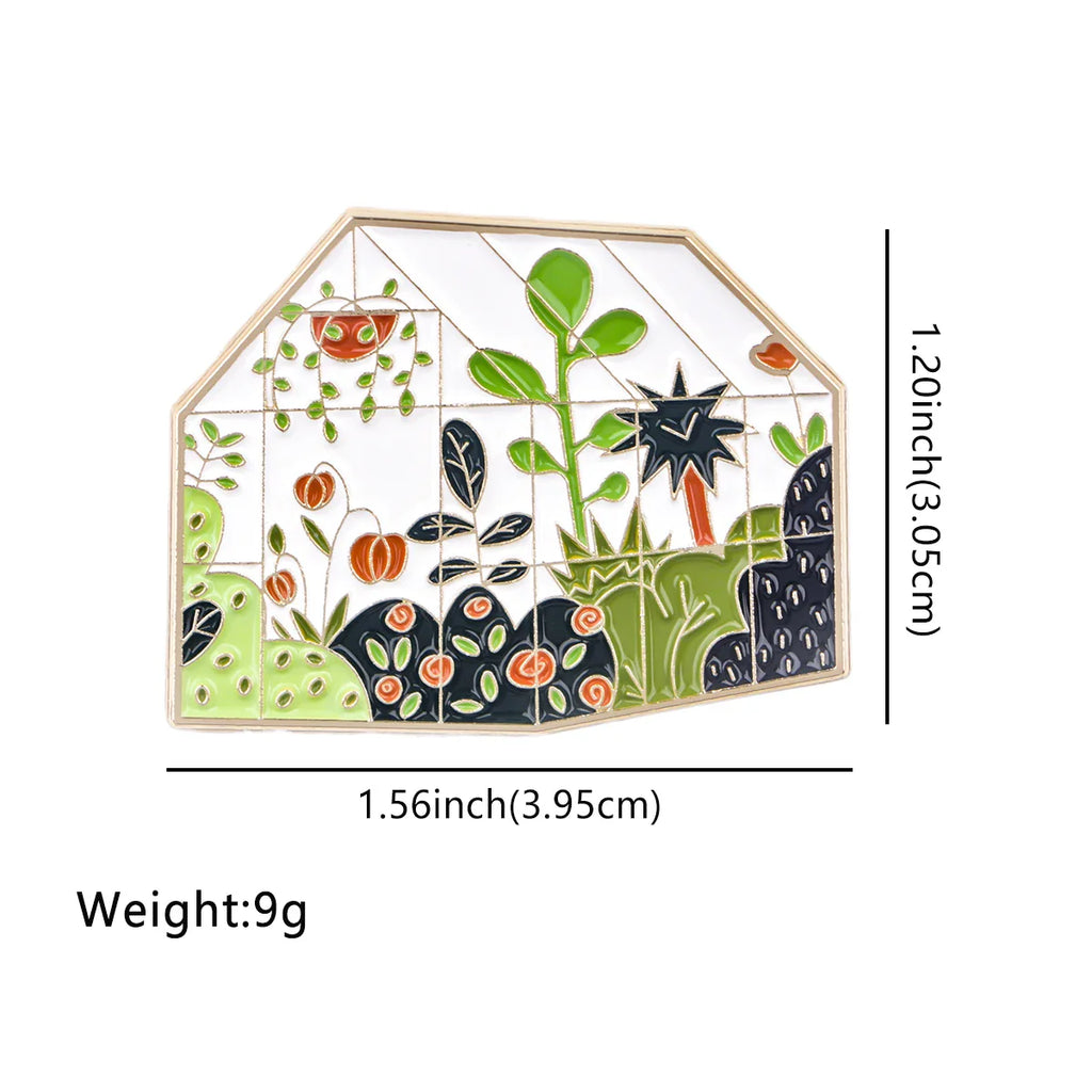 Greenhouse Plant Enamel Pin 1