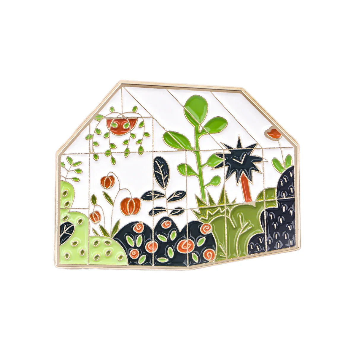 Greenhouse Plant Enamel Pin 1