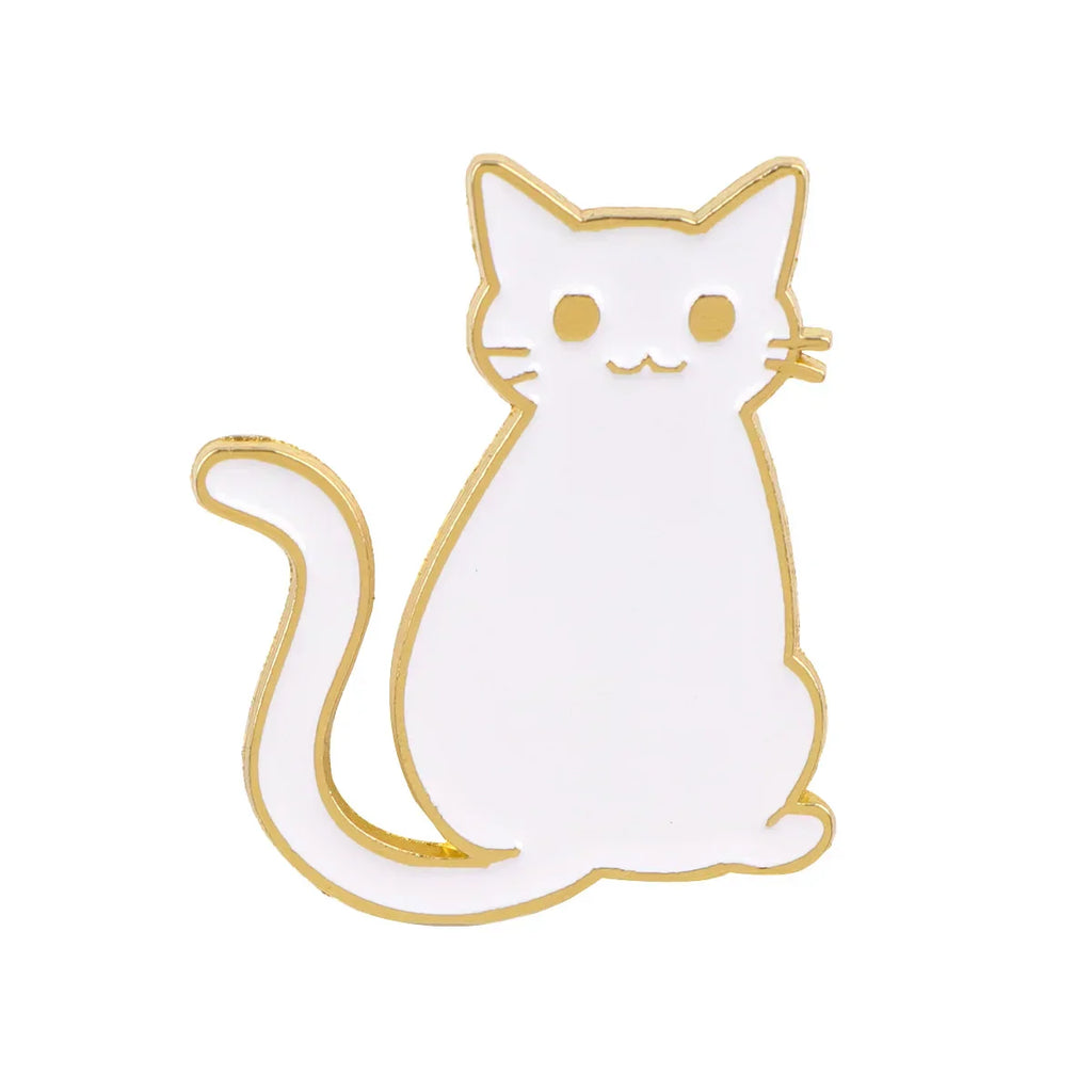 Cute Cat Enamel Pins Cartoon Brooches Badge Lapel Pins for Backpacks Bags Backpack Clothes Decoration Animal Jewelry