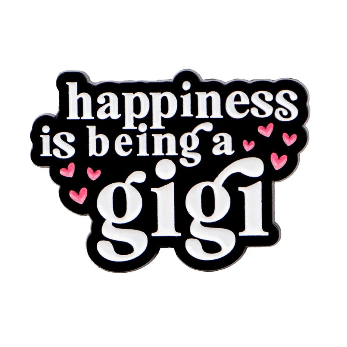 ’happiness’ Enamel Pin Cute Quotes Brooch Pines Lapel Pins Badge on Backpack Clothing Accessories Fashion Jewelry