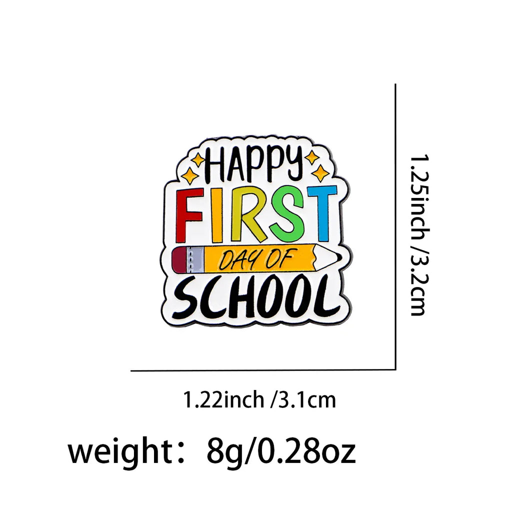 Pencil Enamel Pin School Quotes Brooch Pines Lapel Pins Badge on Backpack Clothing Accessories Fashion Jewelry