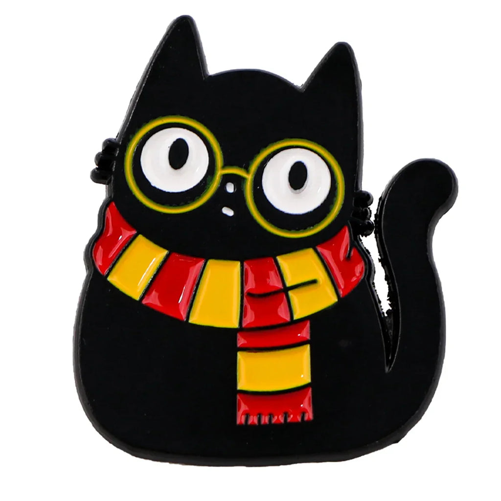 Harry Pitter Cat Enamel Pin 1 / MULTI