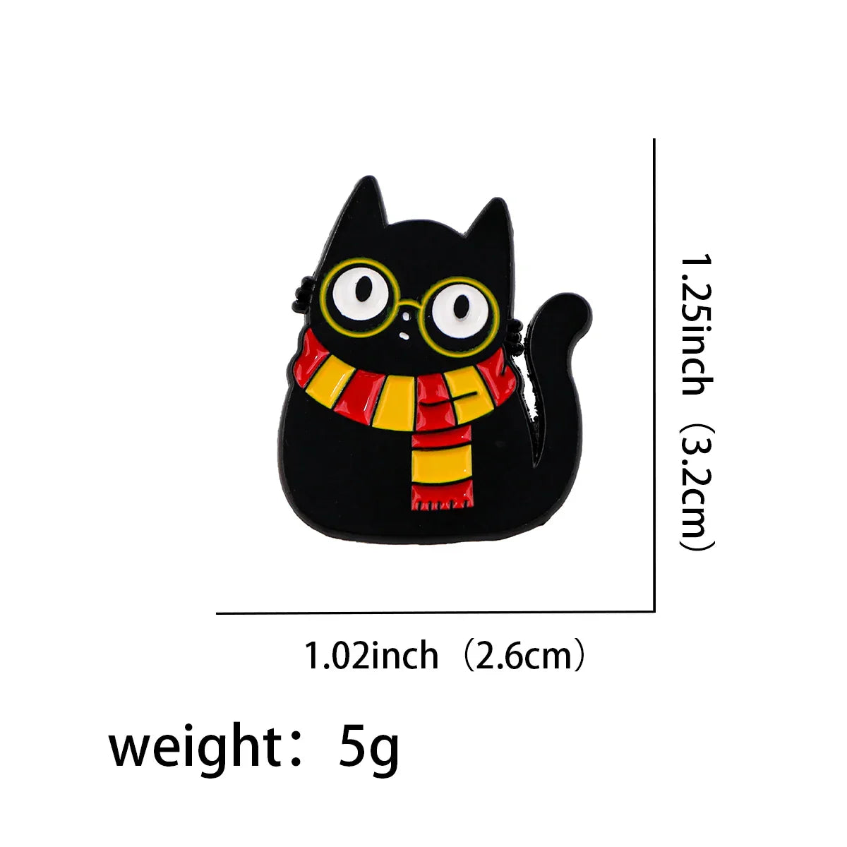 Harry Pitter Cat Enamel Pin 1 / MULTI