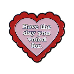 ’have the day’ Heart Lapel Pins for Backpacks Brooches for Women Enamel Pin Fashion Jewelry Accessories Friends Gift - 1