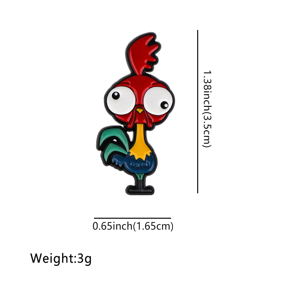 Hei Hei Enamel Pin 1