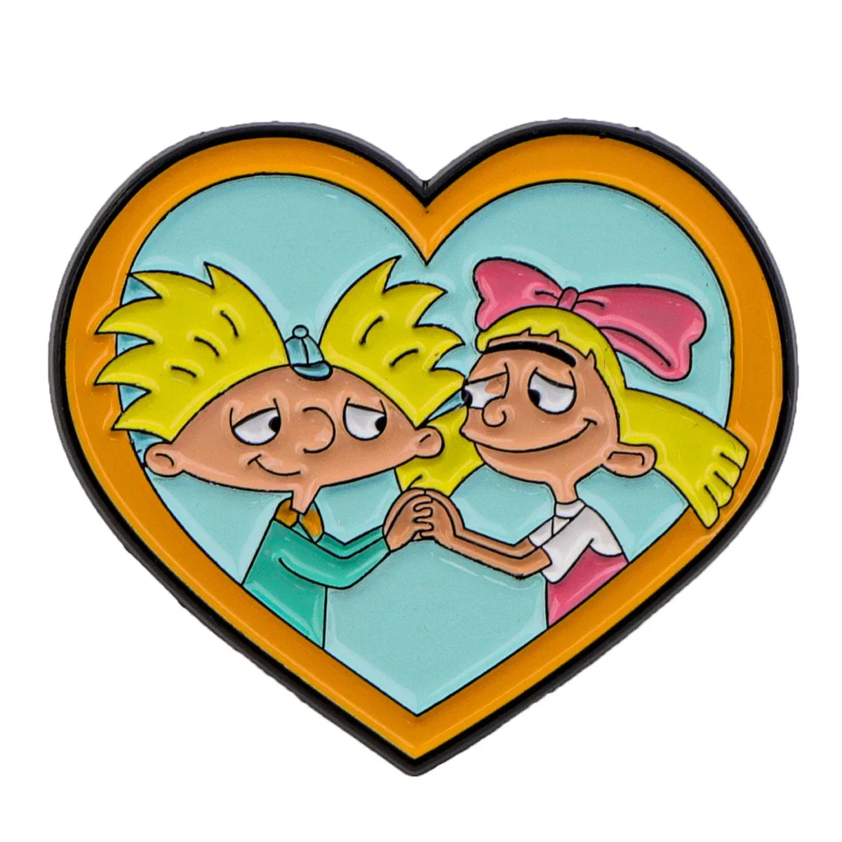 Helga and Arnold Enamel Pin 1