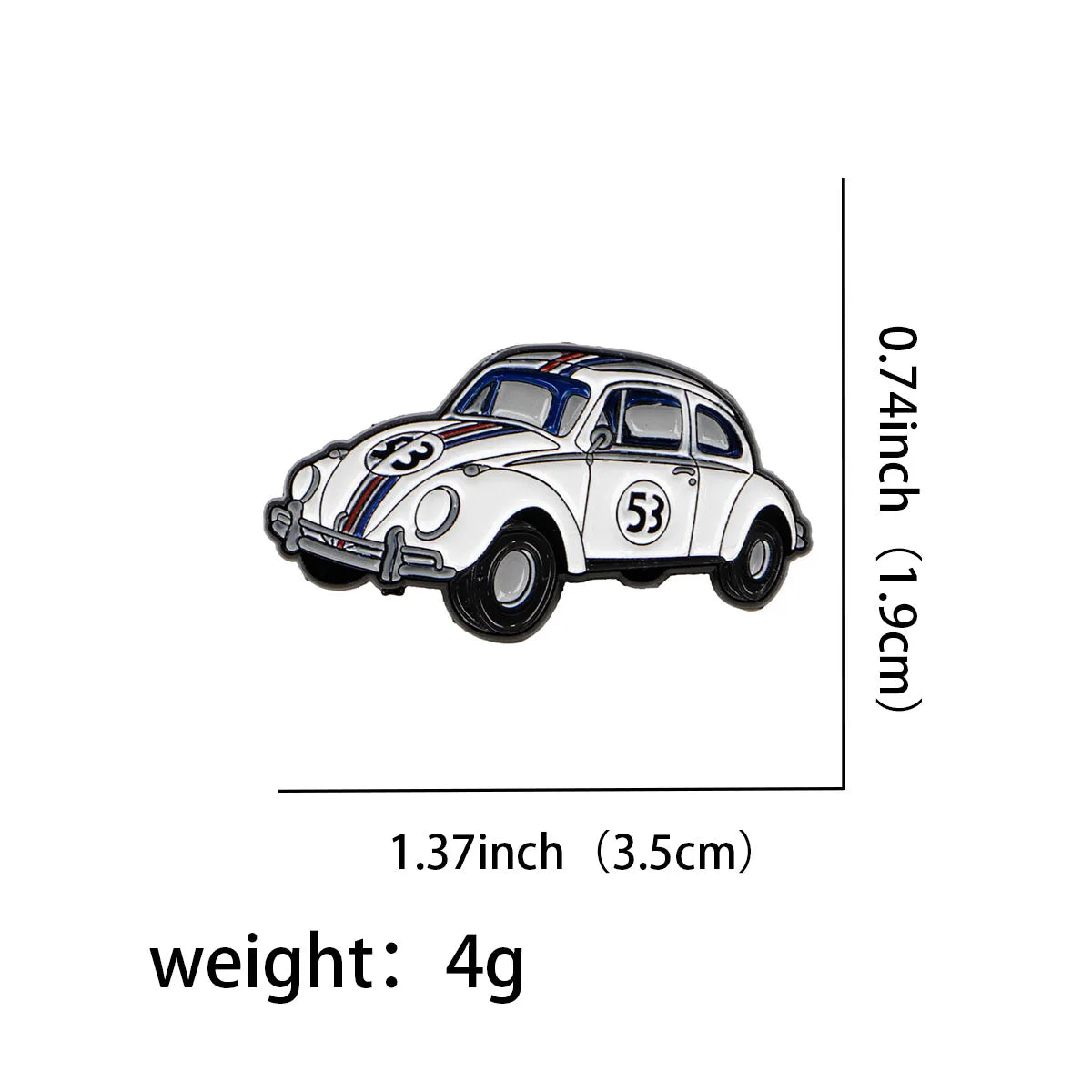 Herbie the Love Bug Enamel Pin 1