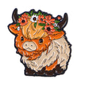 Highland Cow Enamel Pin 1