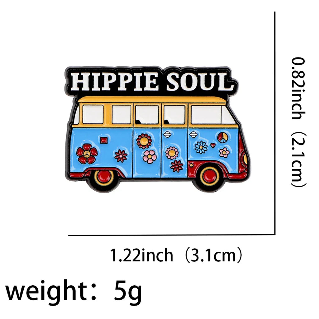 Hippie Soul Van Enamel Pin 1