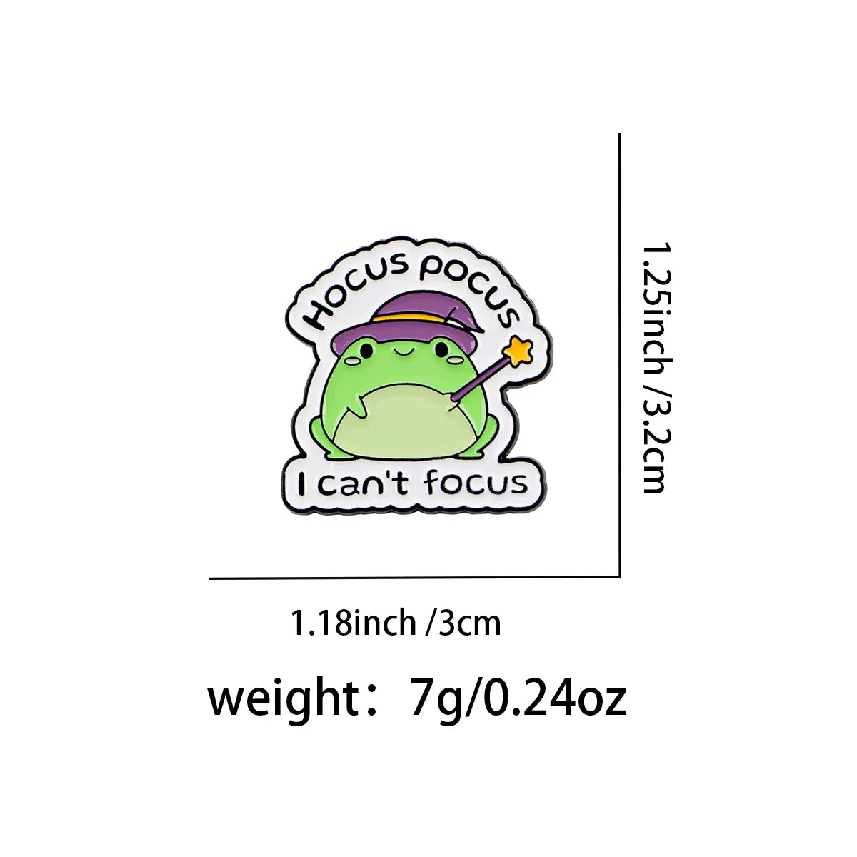 Magician Frog Enamel Pin Cute Animal Brooch Pines Lapel Pins Badge on Backpack Clothing Accessories Witch Jewelry