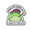 Magician Frog Enamel Pin Cute Animal Brooch Pines Lapel Pins Badge on Backpack Clothing Accessories Witch Jewelry