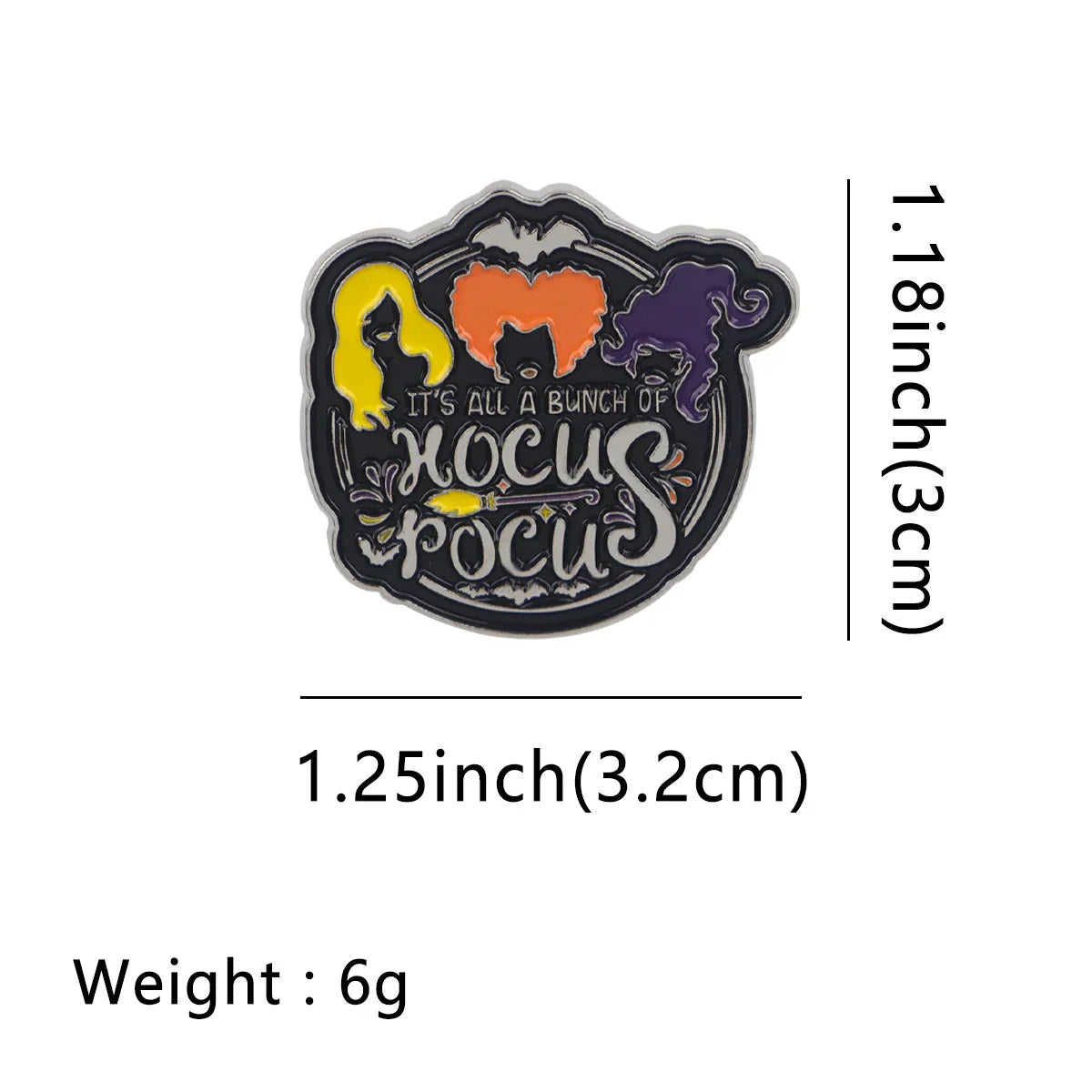 Hocus Pocus Witch Enamel Pin