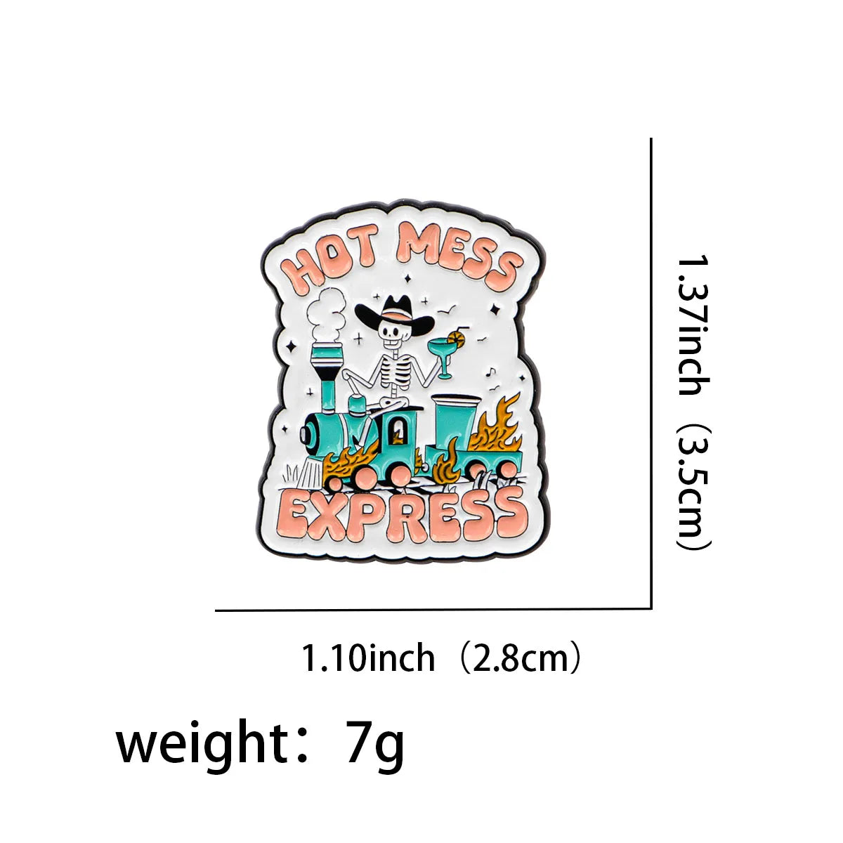 Hot Mess Express Enamel Pin 1