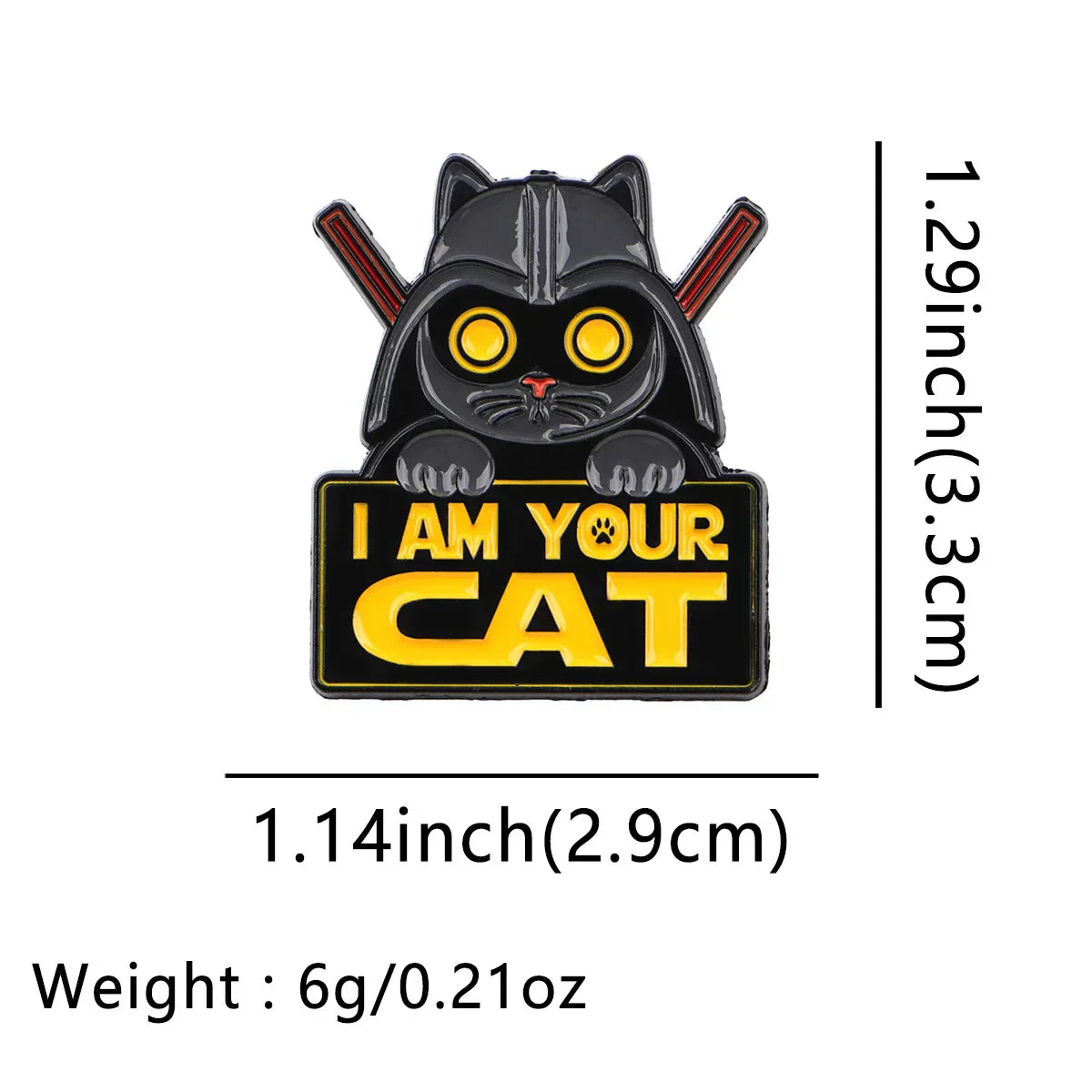 Cute Cat Enamel Pin Cartoon Animal Brooch Pines Lapel Pins Badge on Backpack Clothing Accessories Cosplay Jewelry