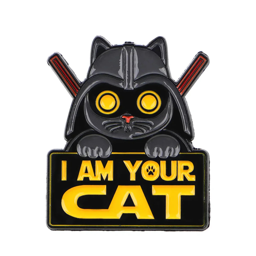 Cute Cat Enamel Pin Cartoon Animal Brooch Pines Lapel Pins Badge on Backpack Clothing Accessories Cosplay Jewelry