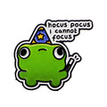 i cannot focus Frog Enamel Pin Lapel Pins for Backpacks Funny Quotes Brooches for Women Fashion Jewelry Accessories