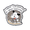 Cartoon Opossum Enamel Pin Quotes Brooch Pines Lapel Pins Badge on Backpack Clothing Accessories Animal Jewelry Friends