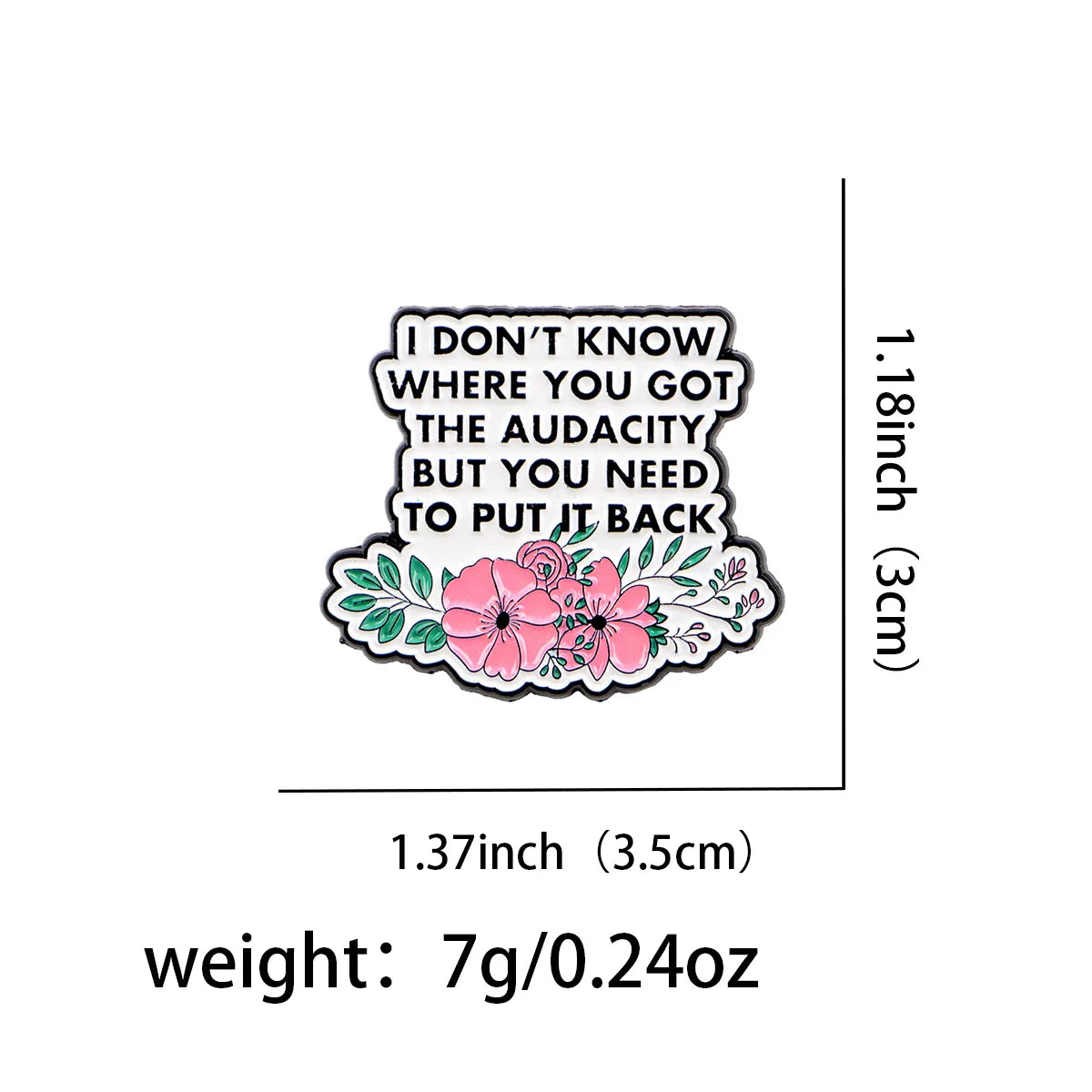 I Don’t Know Where Enamel Pin 1