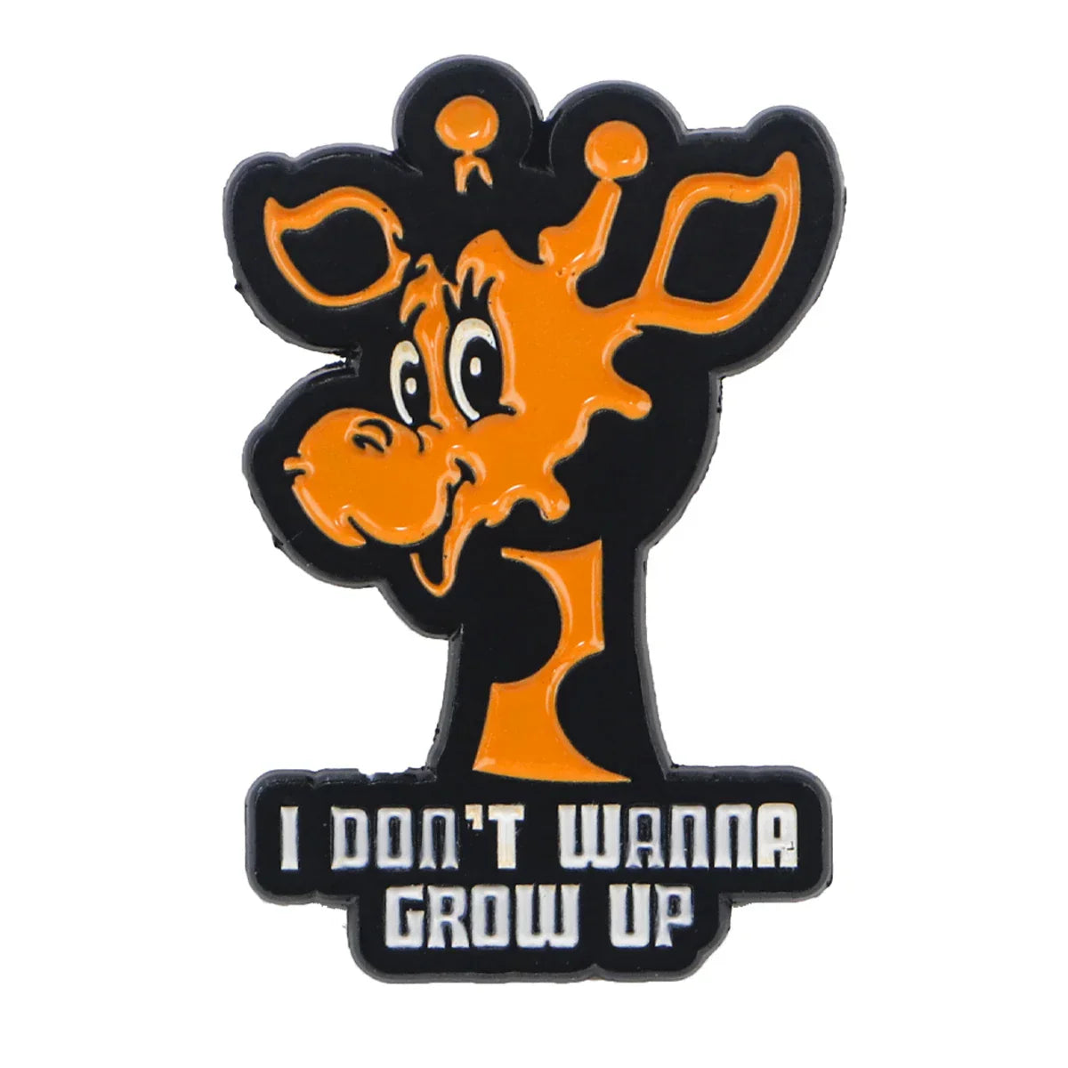 I Don’t Wanna Grow Up Giraffe Enamel Pin 1 / MULTI
