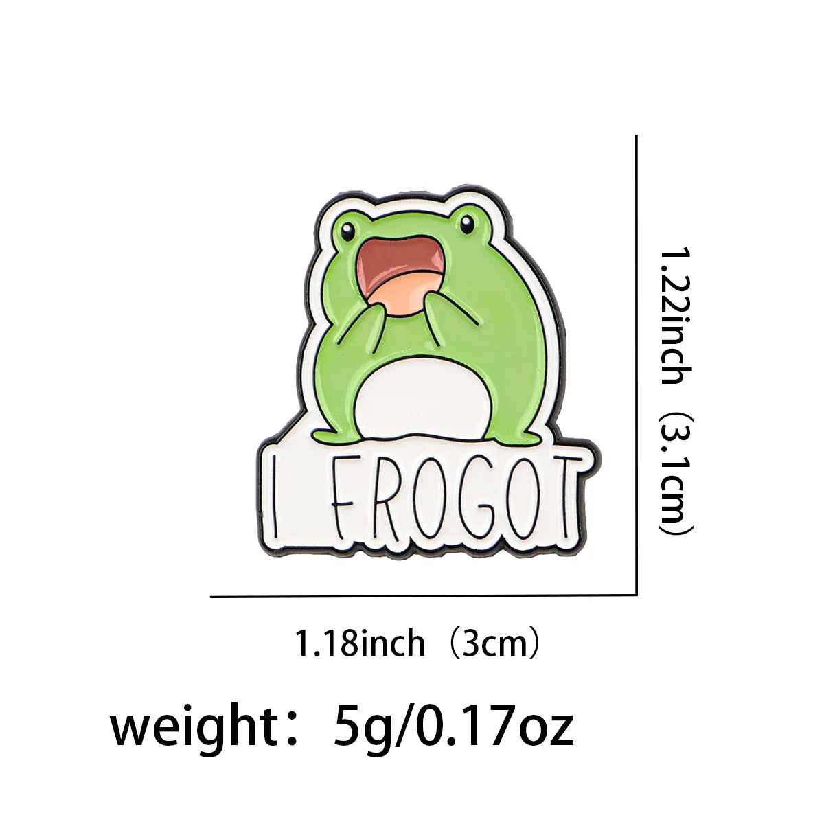 I Frogot Enamel Pin 1