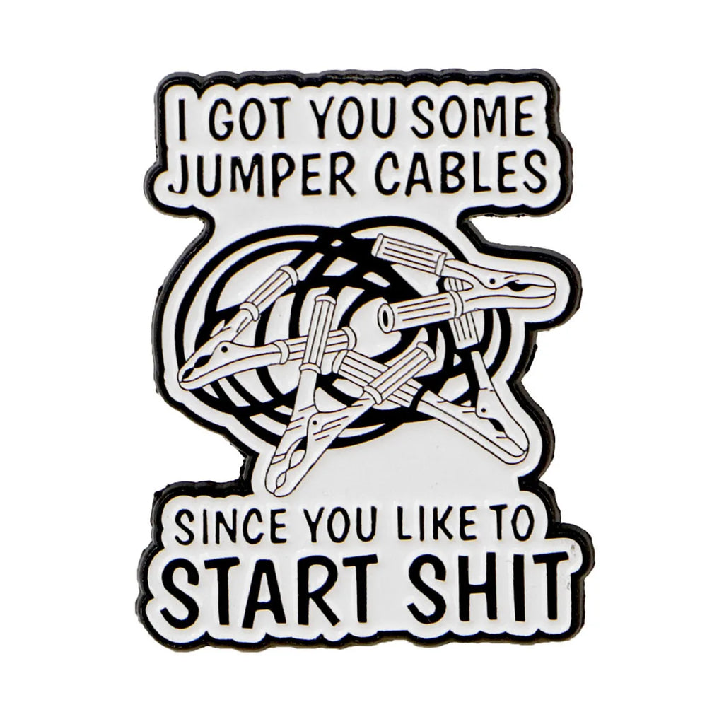 I Got You Some Jumper Cables Enamel Pin 1
