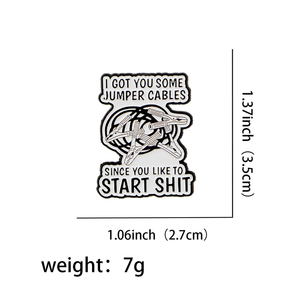 I Got You Some Jumper Cables Enamel Pin 1