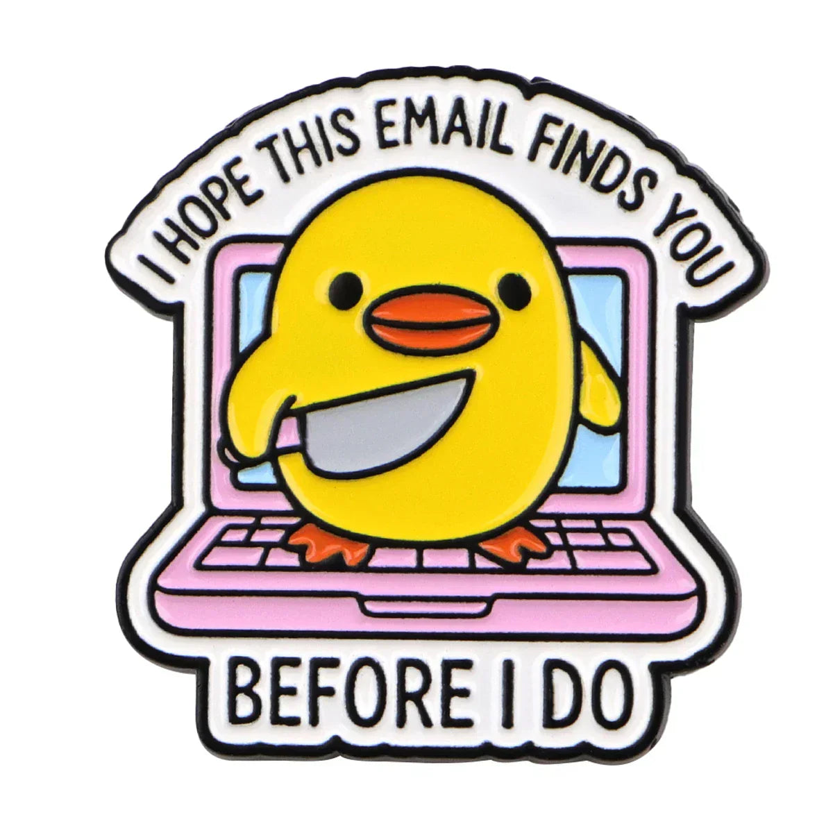 Funny Duck Quotes Enamel Pins BEFORE I DO Brooches Badge Lapel Pins for Backpack Clothes Decoration Fashion Jewelry