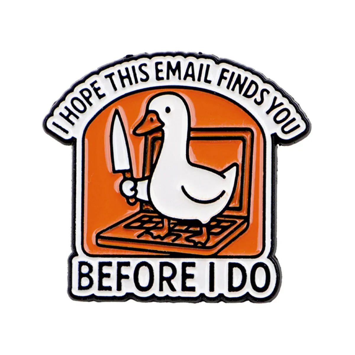Funny ’Before I Do’ Goose Enamel Pin Lapel Pins for Backpacks Brooches for Women Fashion Jewelry Accessories Friends