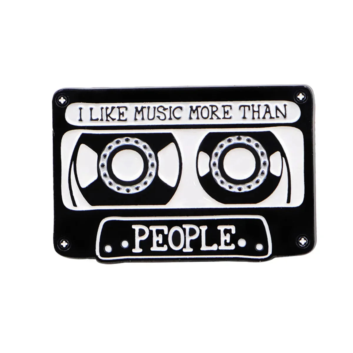 ’I LIKE MUSIC’ Enamel Pin Brooch Pines Lapel Pins Badge on Backpack Clothing Accessories Vintage Jewelry Music