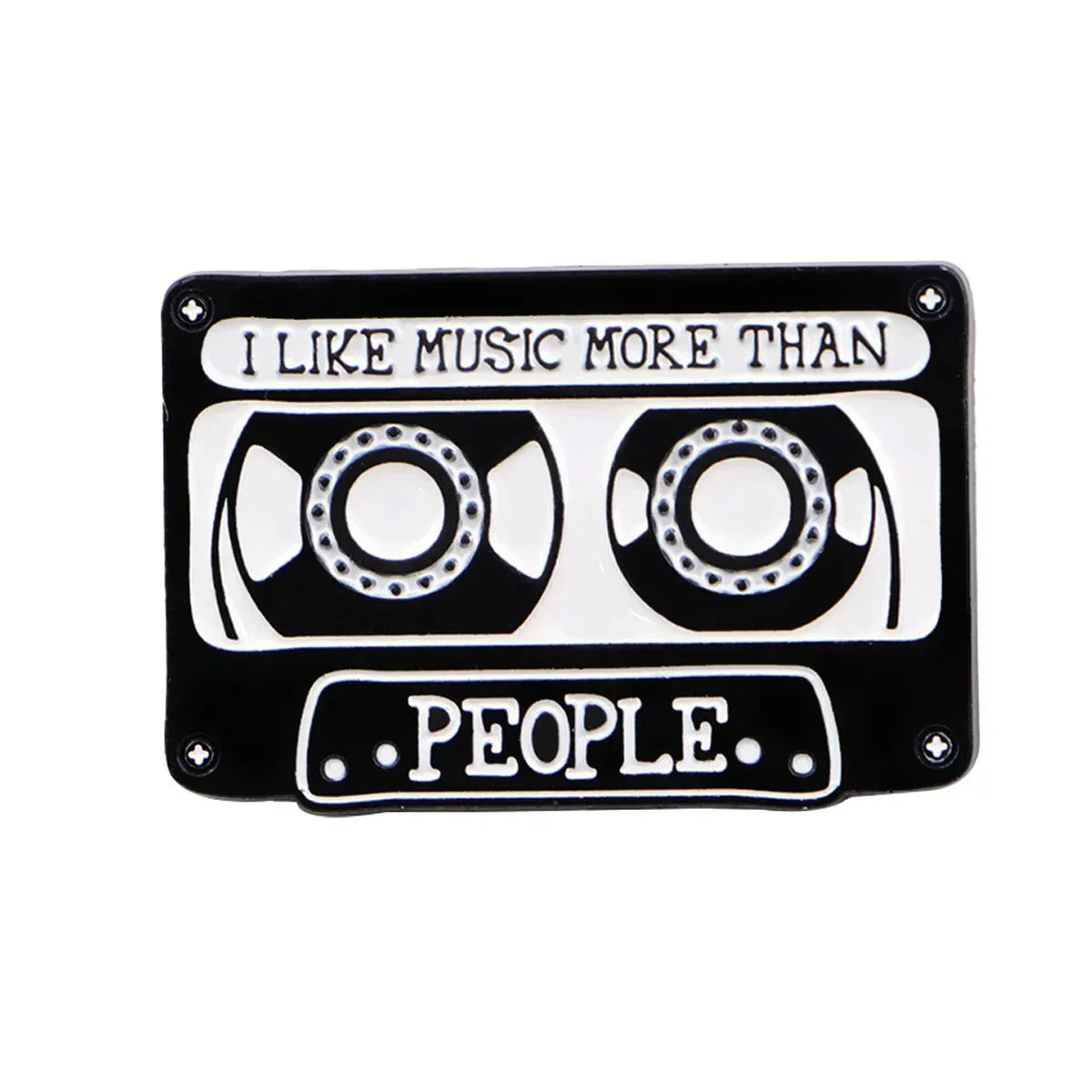 ’I LIKE MUSIC’ Enamel Pin Brooch Pines Lapel Pins Badge on Backpack Clothing Accessories Vintage Jewelry Music