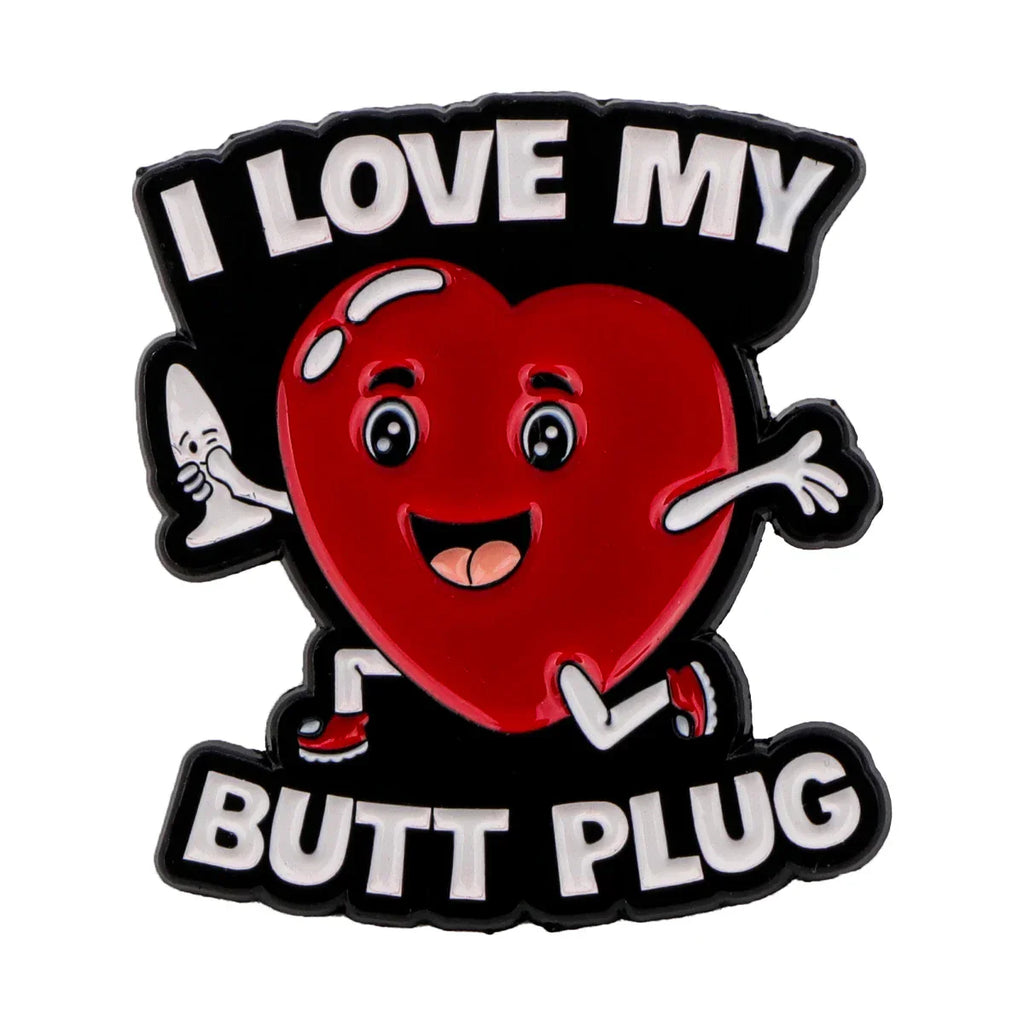 I Love My Butt Plug Enamel Pin 1