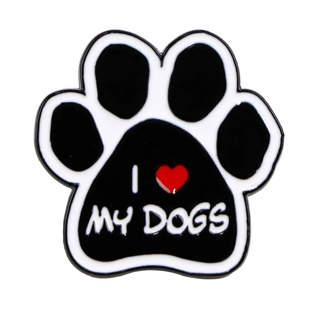 I Love My Dog Enamel Pin 1
