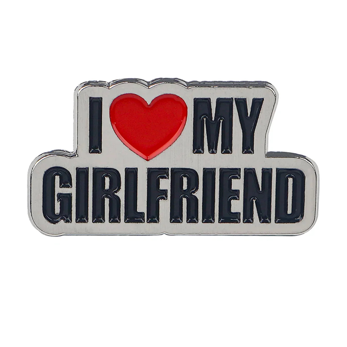 I LOVE MY GIRLFRIEND Enamel Pin 1 / MULTI