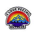 Quotes Enamel Pin ’OUTSIDE’ Brooch Pines Lapel Pins Badge on Backpack Clothing Accessories Fashion Jewelry Friends