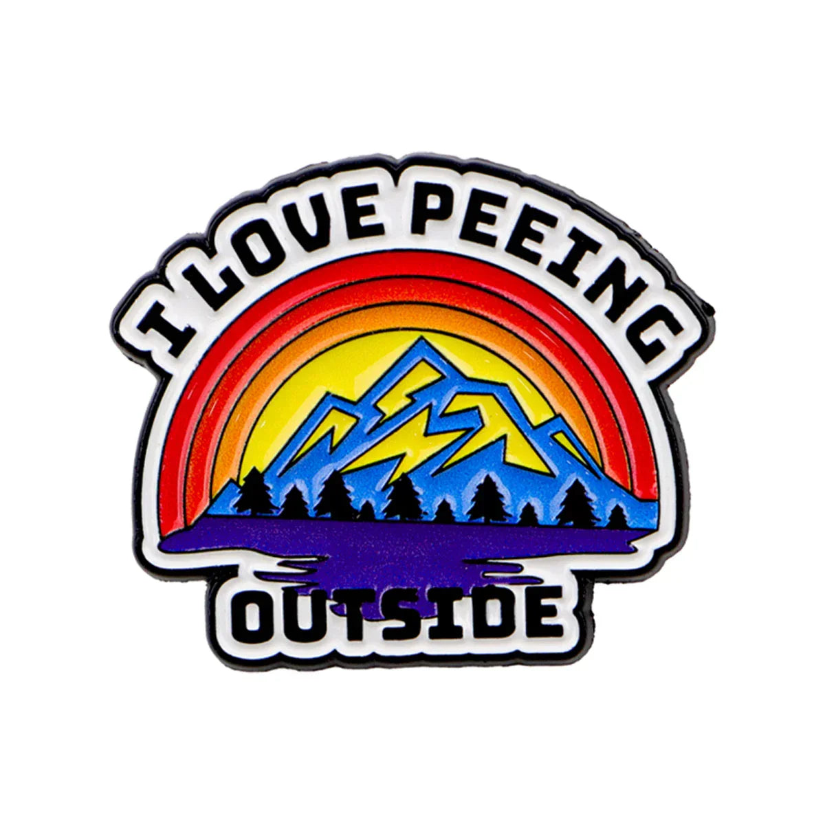 Quotes Enamel Pin ’OUTSIDE’ Brooch Pines Lapel Pins Badge on Backpack Clothing Accessories Fashion Jewelry Friends