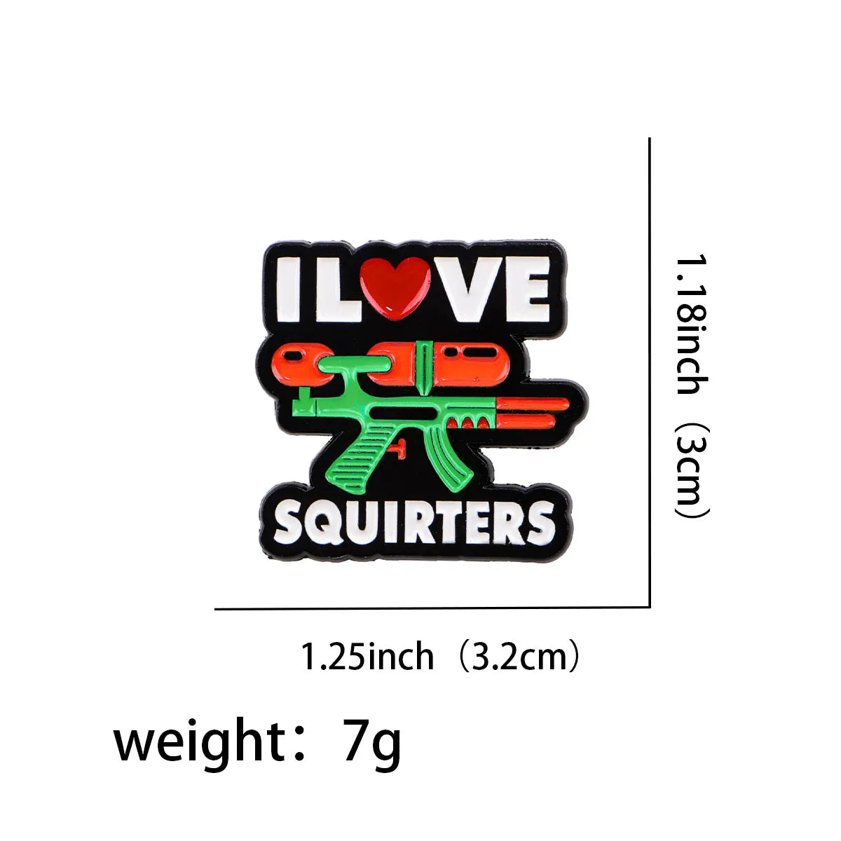 I Love Squiters Enamel Pin 1