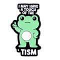 Autism Awareness Enamel Pin Cute Frog Brooch Pines Lapel Pins Badge on Backpack Clothing Accessories Animal Jewelry