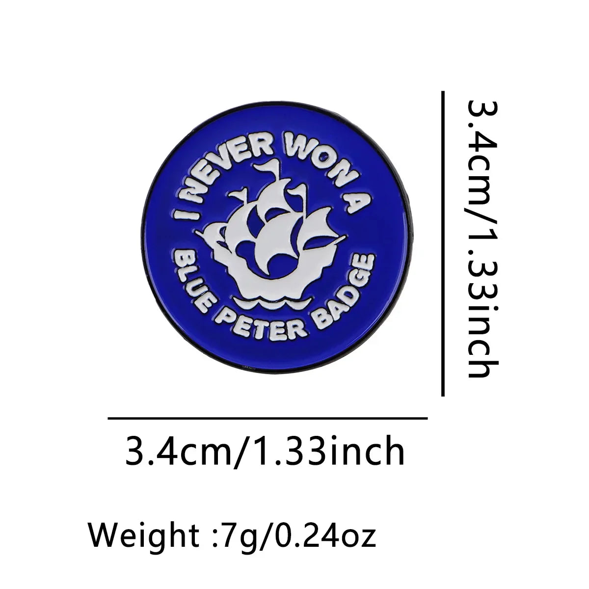 ’I NEVER WON A ’ Enamel Pin Quote Brooch Pines Lapel Pins Badge on Backpack Clothing Accessories Fashion Jewelry