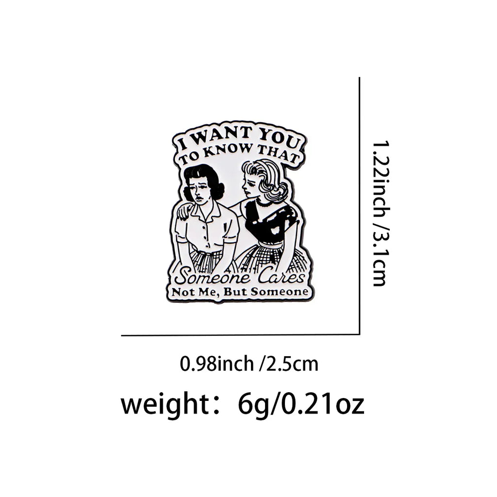 I WANT YOU TO KNOW THAT Enamel Pin Quotes Brooch Pines Lapel Pins Badge on Backpack Clothing Accessories Fashion