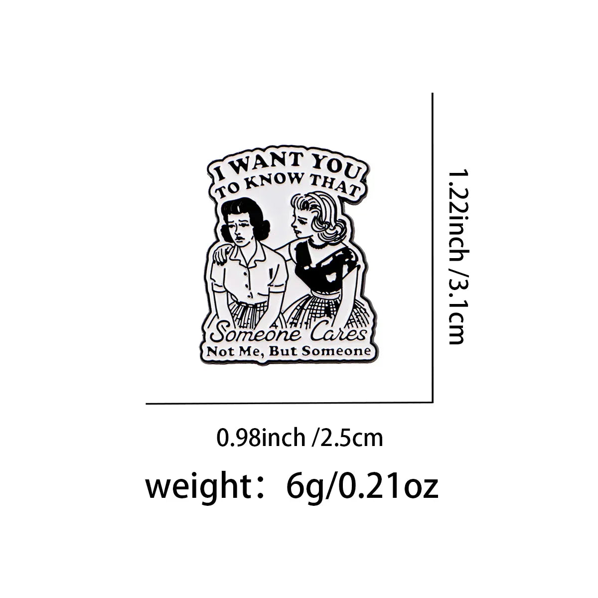 I WANT YOU TO KNOW THAT Enamel Pin Quotes Brooch Pines Lapel Pins Badge on Backpack Clothing Accessories Fashion