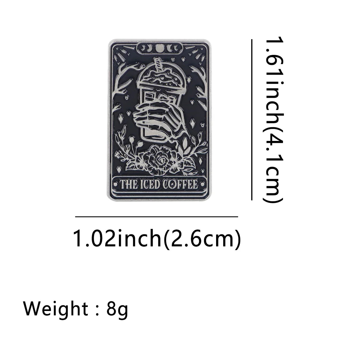 Iced Coffee Enamel Pin 1