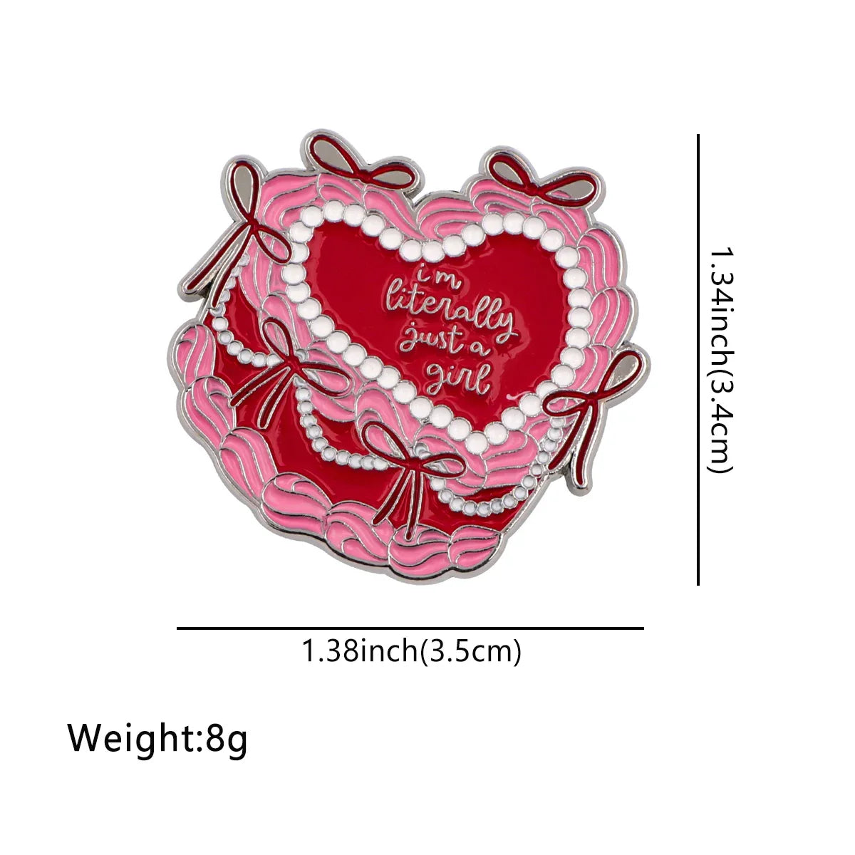 I’m Just A Girl Enamel Pin 1