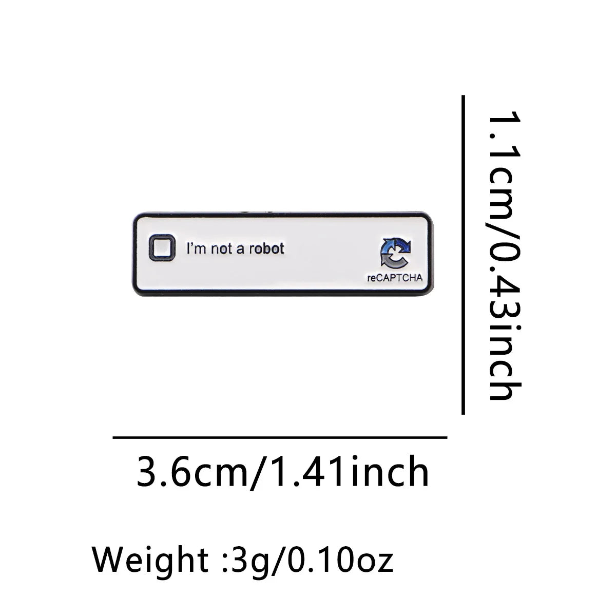 Robot Quotes Enamel Pin ’i’m not a robot’ Brooch Pines Lapel Pins Badge Clothing Accessories Funny Jewelry Friends Gifts