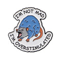 Funny Possum Anxiety Enamel Pin Animal Humor Brooches Lapel Pins Sarcastic Quote Badge Clothing Accessories Fashion