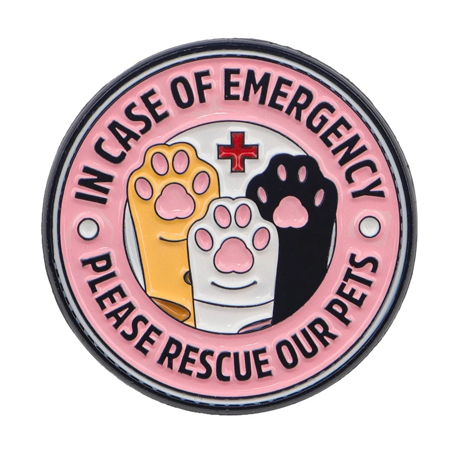 In Case Of Emergency Rescue Pets Enamel Pin 1 / MULTI