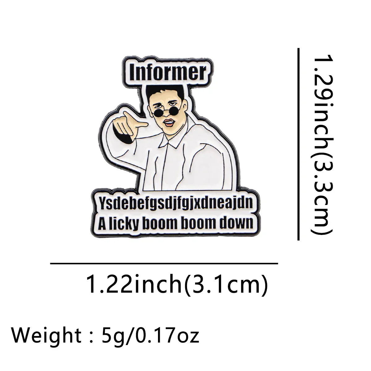 Informer 90s Enamel Pin 1